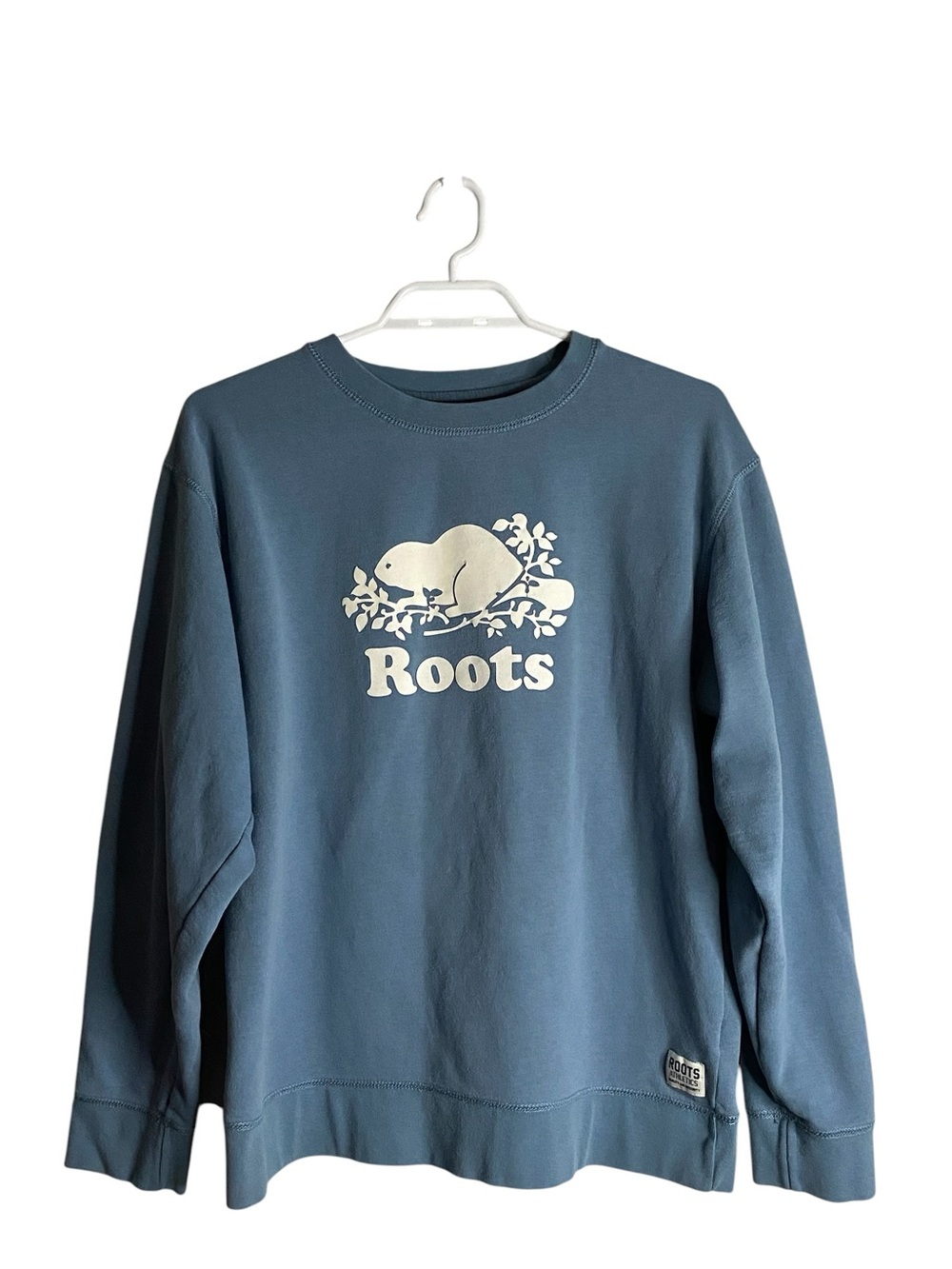 Roots Women’s Light Blue Relaxed Fit Crewneck Sweatshirt
